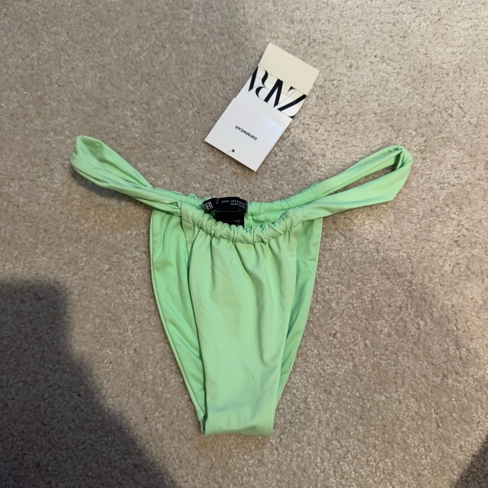 Zara green bikini bottom